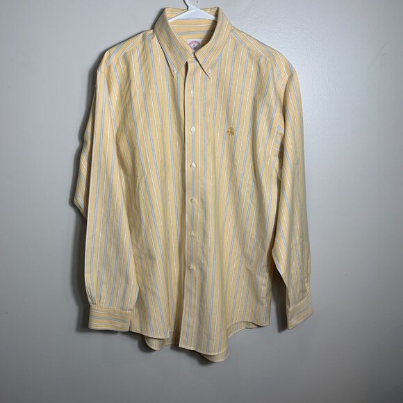 Brooks Brothers Other - Brooks Brothers The Original Polo shirt Yellow Oxford Supima cotton Size Medium